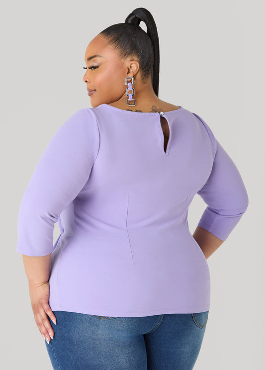 Knotted Boat Neck Top