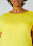 Satin Trimmed French Terry Tee