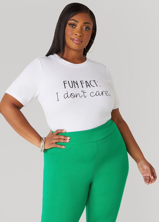 Plus Size Fun Fact Graphic Tee