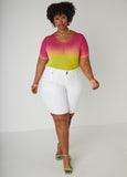 Ombre Mesh Tee
