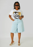 Metallic Graphic Jersey Tee