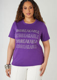 Plus Size Studded Unbreakable Tee