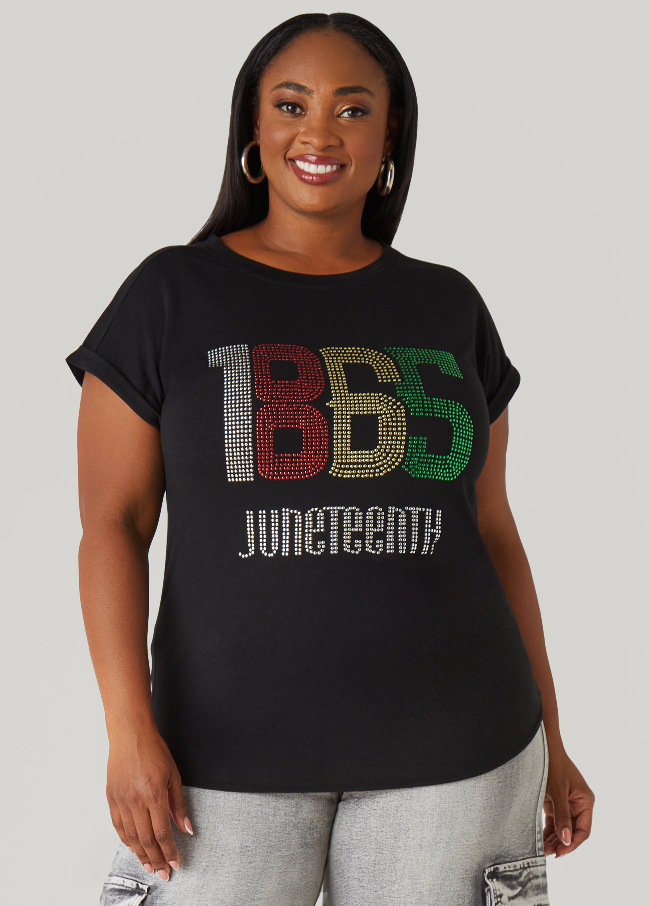 Plus Size Juneteenth 1865 Studded Tee