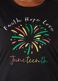 Juneteenth Faith Graphic Tee