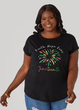 Plus Size Juneteenth Faith Graphic Tee