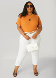 Cutout Ribbed Top