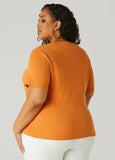 Cutout Ribbed Top