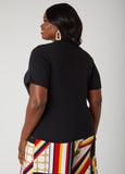 Jersey Faux Wrap Top