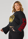 Fierce Diva Graphic Crop Top
