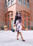 Plus Size Black Top Plus Size Knit Black White Collared Fashion Shirt