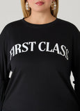 First Class Paneled Graphic Tee