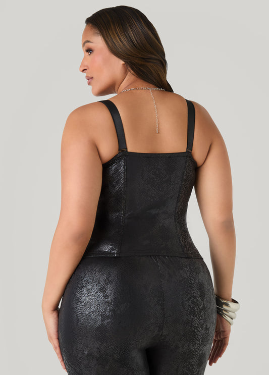 Lizard Print Bustier