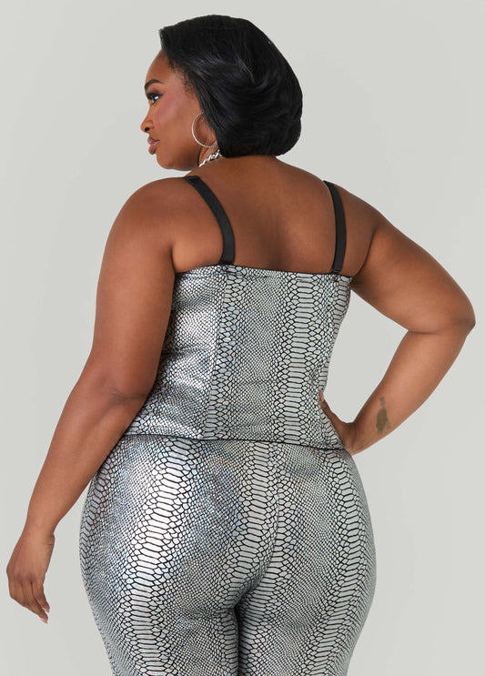 Lizard Print Bustier