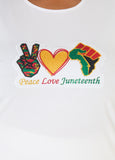 Juneteenth Crystal Cutout Tee