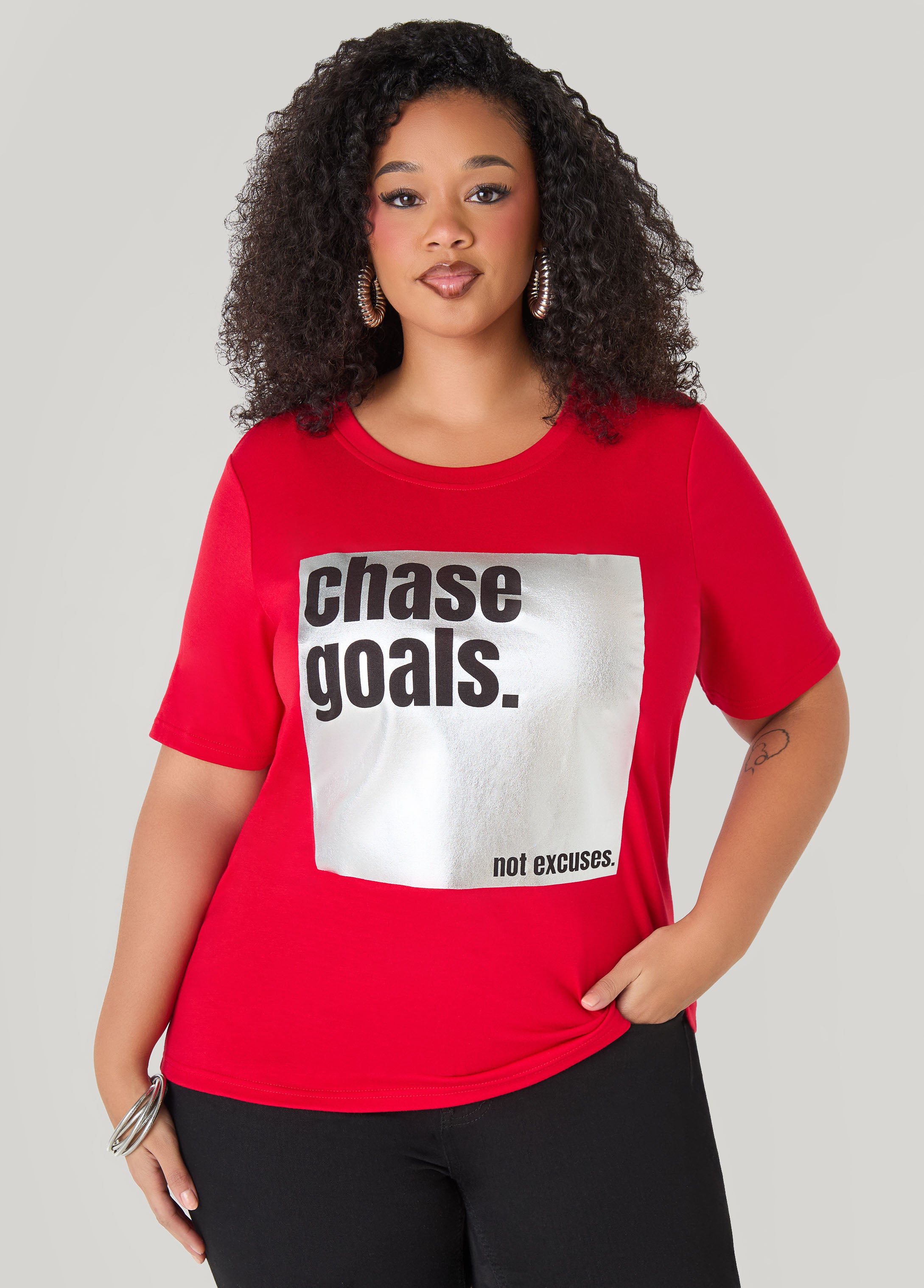 Chase Goals Metallic Graphic Tee