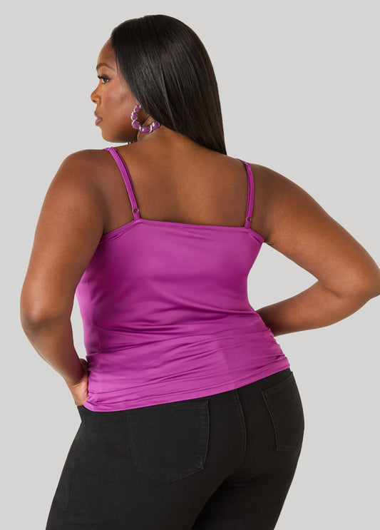 Adjustable Stretch Knit Cami Top