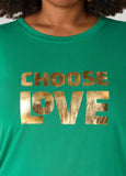 Choose Love Metallic Graphic Tee