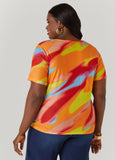 Printed Mesh Tee