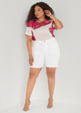 Floral Print Mesh Tee