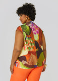 Abstract Print Mesh Top