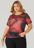 Printed Mesh Tee