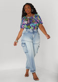 Printed Mesh Tee