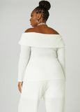 Textured Off The Shoulder Top