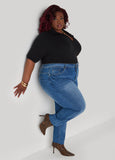 V Neck Ribbed Top