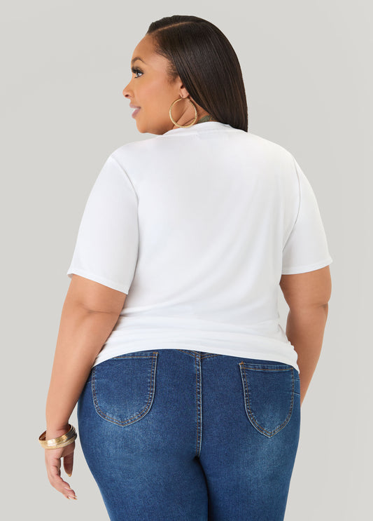 Crystal Flower Graphic Tee