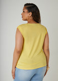 Faux Wrap Jersey Top