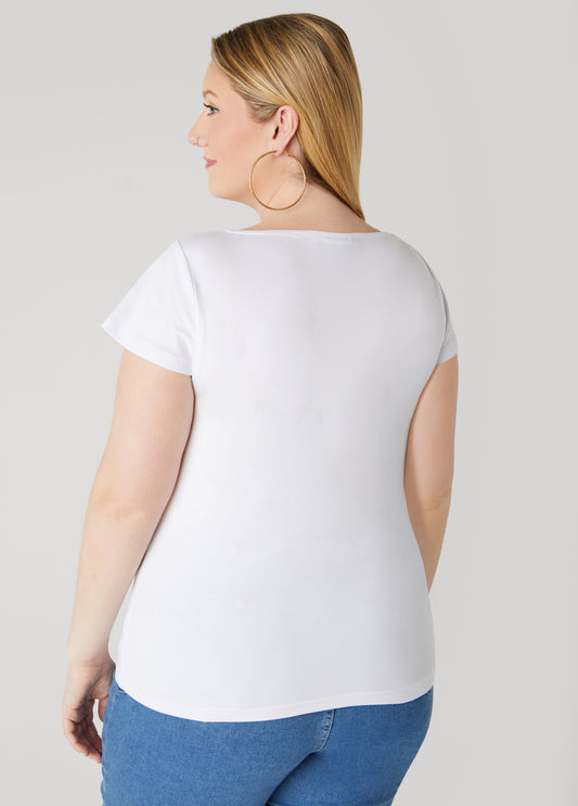 V Neck Jersey Tee