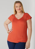 V Neck Jersey Tee