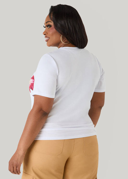 Floral Jersey Graphic Tee