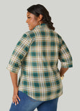 Button Plaid Shirt
