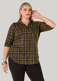 Plaid Cuffed Shirt