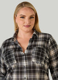 Plaid Button Front Shirt