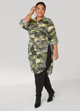 Houndstooth And Camo Print Shirt