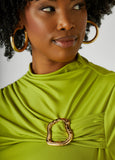 Gathered Embellished Top