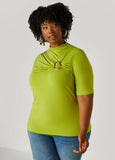 Gathered Embellished Top