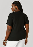 Faux Pearl And Crystal Jersey Tee