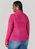 Crystal Embellished Mesh Shirt