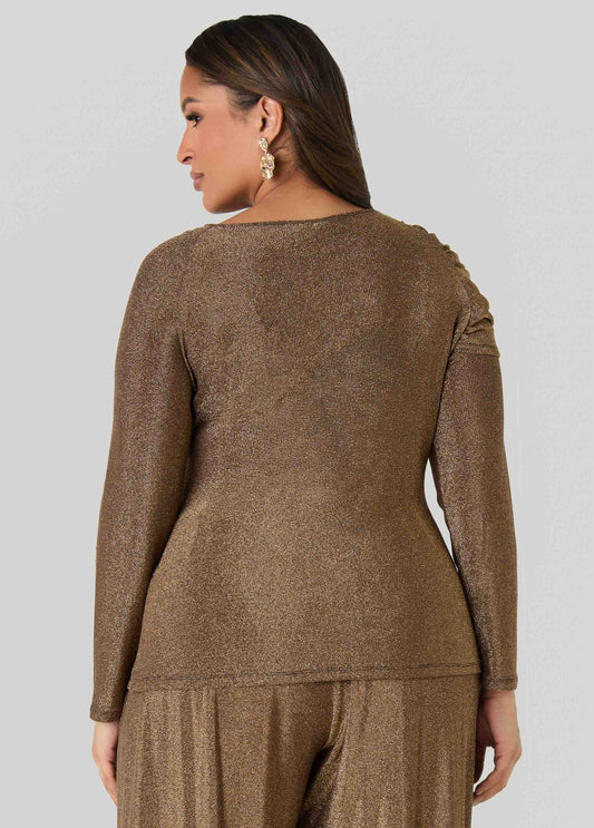 Metallic Embellished Top