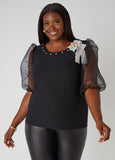Plus Size Knit Top Plus Size Trendy Blouse Plus Size Fashion Top