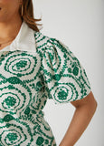 Puff Sleeved Floral Print Shirt