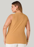 Marbled Bead Stretch Crepe Top