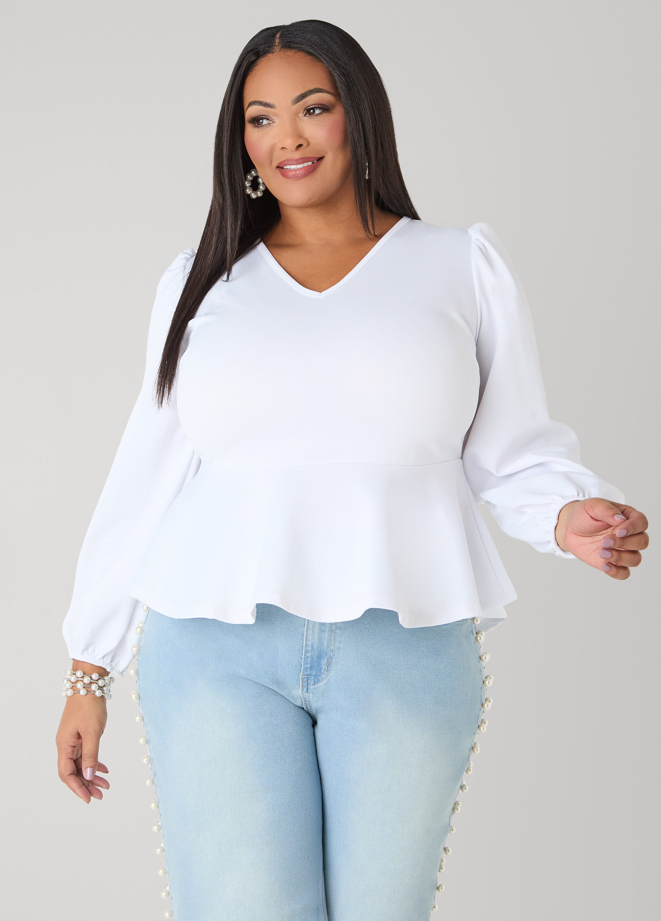 ashley stewart peplum dress Sites-ashleystewart-Site