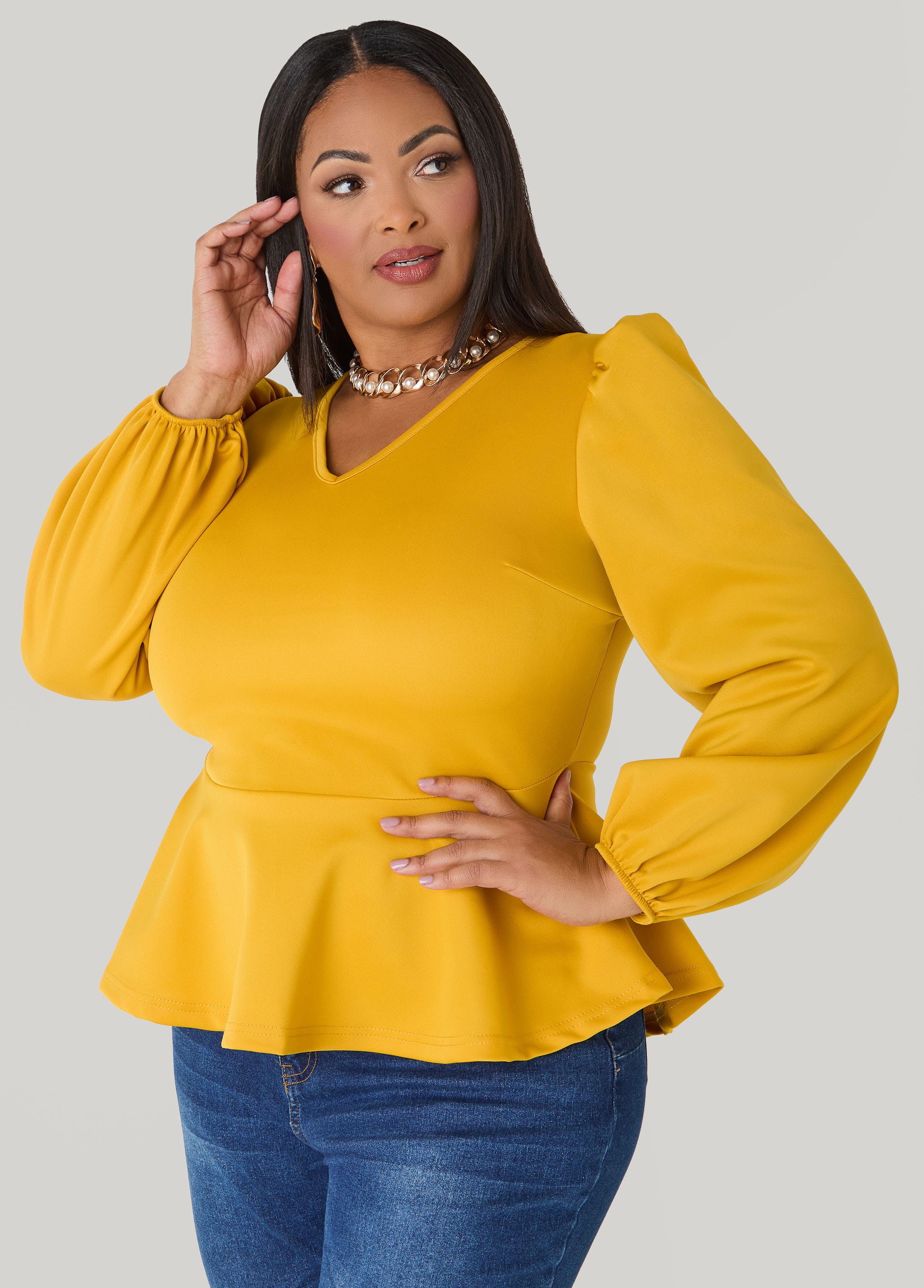 ashley stewart peplum dress Ashley Stewart