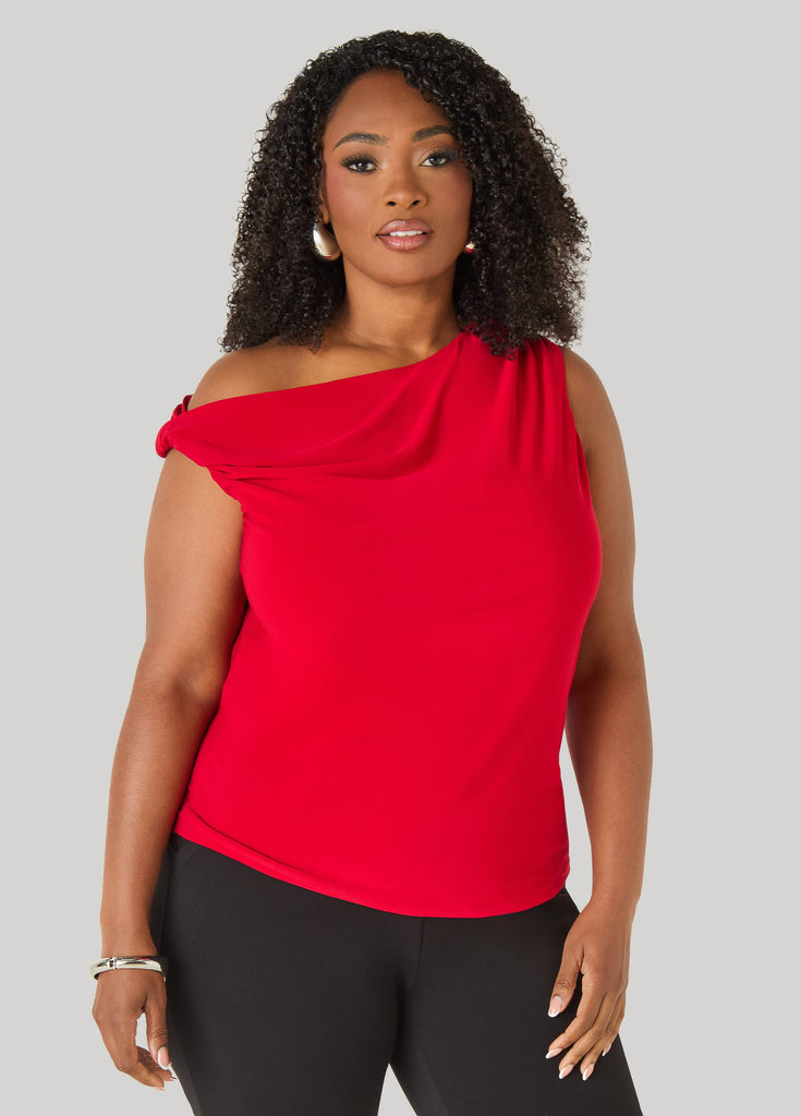 Twisted Off The Shoulder Top – Ashley Stewart