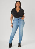 Knotted V Neck Top