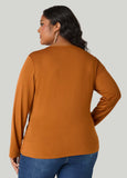 Pleated Faux Wrap Top
